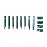 Set biti si chei tubulare 1/4 inch, 12 piese, otel CrV, Gadget