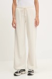 New Balance pantaloni de trening culoarea bej, uni, WP51503LIN