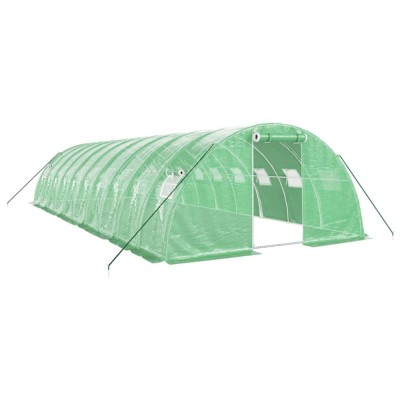 Sera cu cadru din otel, verde, 40 m&amp;sup2;, 10x4x2 m foto