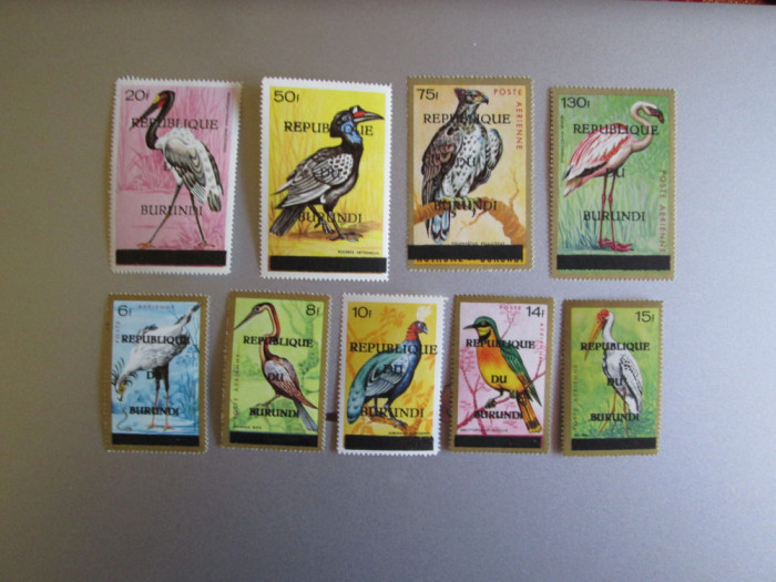 BURUNDI PASARI SERIE MNH=109