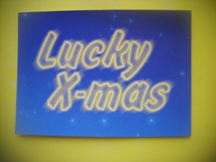 HOPCT 80337 LUCKY X MAS - CRACIUN FERICIT --FELICITARE-NECIRCULATA