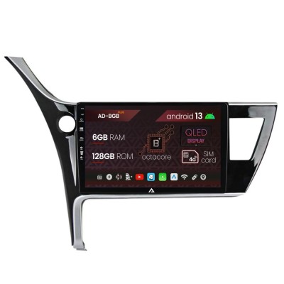 Navigatie Toyota Corolla Auris (2017-2020), Android 13, B-Octacore 6GB RAM + 128GB ROM, 10.1 Inch - AD-BGB10006+AD-BGRKIT079 foto