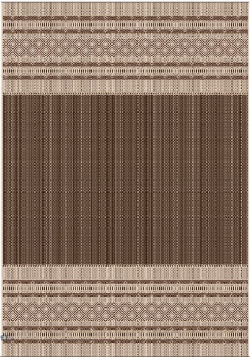 Covor Model Iuta Natura 971, 91, Marime 50 x 80 cm, Maro, Inaltime Fir Tesatura plata, Antialergic, Polipropilena, Bucatarie, Hol, Balcon