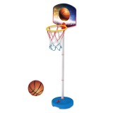 Cos de baschet cu baza, minge inclusa, inaltime ajustabila, 126 cm, ATU-087133, Oem