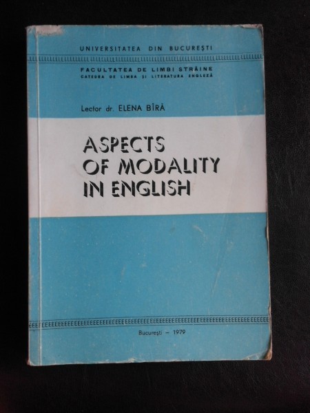 Aspects of modality english - Elana Bira