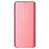 Husa Huawei P smart(2019) Clear View Flip Mirror Stand, Rose