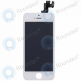 Modul display LCD + Digitizer incl. Piese mici albe pentru iPhone 5S