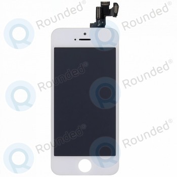 Modul display LCD + Digitizer incl. Piese mici albe pentru iPhone 5S foto