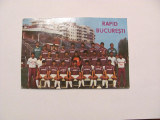 Cumpara ieftin GE Carte postala / Foto / Program echipa fotbal RAPID Bucuresti sezon 1989 - 90