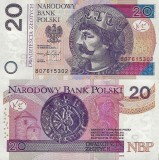 Polonia 20 Zloti 2016 UNC Bancnota Ne流通 Europa Numismatica