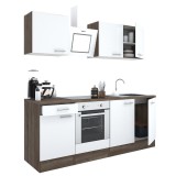 Mobilier Bucatarie Leziter Yorki 210, Stejar, Cu Cuptor Jos, Latime 210cm, Fara Blat, Modular
