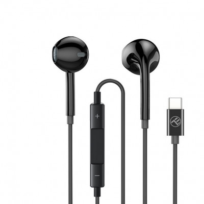 Casti cu fir Tellur Basic U In-Ear negru foto