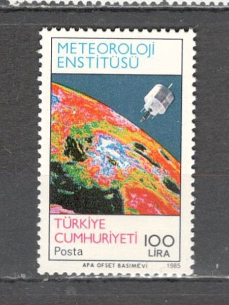 Turcia.1985 60 ani Institutul National de Meteorologie ST.125