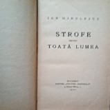 Strofe pentru toata lumea Ion Minulescu - 1930