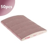 Pilă unghii profesională, semilună - albă cu centrul roz 100/100, AMAZING SHINE