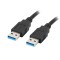 Cablu USB-A M/M 3.0 1 m negru