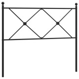 Cumpara ieftin Tablie de pat de schimb metalica, negru, 100 cm