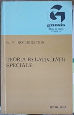 TEORIA RELATIVITATII SPECIALE... INTUITIV-B.F. ROTHENSTEIN-224937 foto