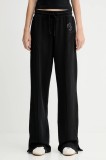Karl Lagerfeld Jeans pantaloni de trening din bumbac culoarea negru, cu imprimeu, A4W10080
