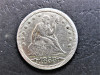 Statele Unite ale Americii, SUA (USA) 25 cents 1853 SEATED LIBERTY (Argint) (31), America de Nord