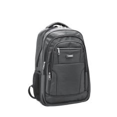 Rucsac laptop textil gri 36 x 18,5 x 55 cm
