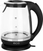 Fierbator electric ECG RK 2080 Glass, 2L, 2200W, Sticla, Iluminare Albastra, Oprire Automata, Filtru Lavabil