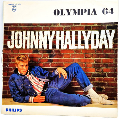lp Johnny Hallyday &amp;lrm;&amp;ndash; Olympia 64 1964 VG / VG Philips Franta rock &amp;amp; roll twist foto