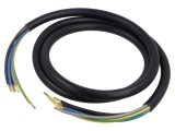 Cablu H05VV-F,OWY 5G2,5mm2 rotund litat Cu PVC negru Clasa: 5