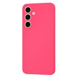 Husa pentru samsung galaxy s24 fe - softflex magsafe, microfibra in interior, hot pink