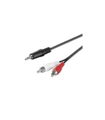 Cablu Jack 3.5 mm stereo la 2x RCA 1.5m cupru Goobay foto