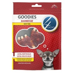 Recompensa caini / hrana complementara, 4 Dog Goodies Barbecue, punga 100 g, toate taliile, toate varstele, carne de vita