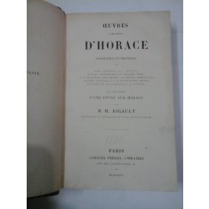 OEUVRES COMPLETES D˙HORACE - M. H. RIGAULT
