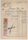 Romania, Postavaria Kahane, Abramovici &amp; Braunstein, Factura, Ploiesti, 1945