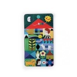 Set 12 creioane colorate metalice, Moulin Roty