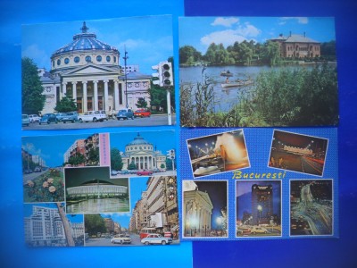 HOPCT LOT 2030 IP BUCURESTI -4 CARTI POSTALE-CIRCULATE foto