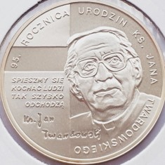 641 Polonia 10 zlote 2010 Jan Twardowski km 731 UNC argint
