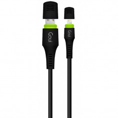 Cablu Date si Incarcare USB la Lightning Goui Waterproof, 1.5 m, Negru G-LC8PINWATER-K