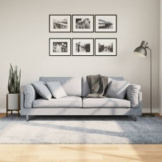 vidaXL Covor pufos &quot;PAMPLONA&quot; fire &icirc;nalte, albastru modern 160x230 cm