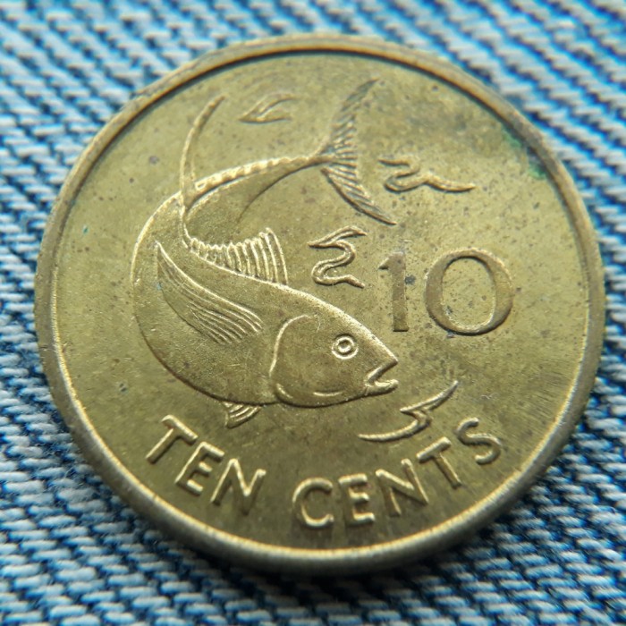 2n - 10 Cents 1997 Seychelles