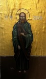 Icoană &bdquo;Sf. Apostol Simeon&rdquo; &ndash; pictură veche pe p&acirc;nză, cadru bisericesc