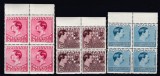 ROMANIA 1938 LP 124 CONSTITUTIA BLOCURI DE 4 TIMBRE MNH, Nestampilat