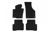 Covorase de podea din mocheta cu doua straturi, potrivite pentru VW Passat 2005-2010, Passat CC 2008-2012, din tesatura Rex cu deschideri ovale, set d