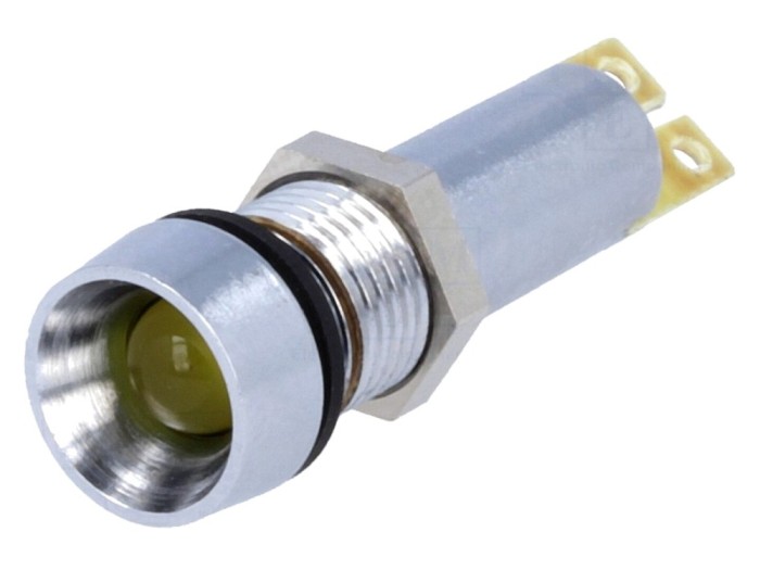 Lampă de control LED galbenă IP67