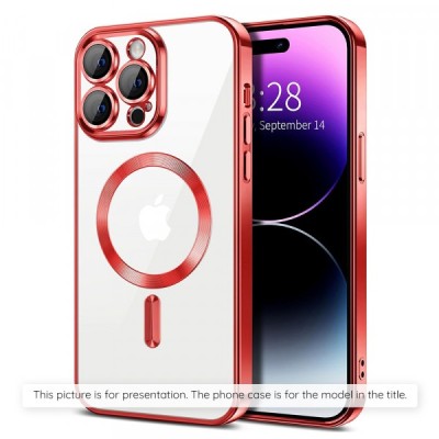 Husa MagSafe pentru Apple iPhone 17 Air, Techsuit, Luxury Crystal, Rosie foto