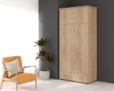 Dulap 2 Usi Soft, 95x51x203 cm, Sonoma