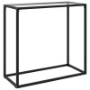 Gossi masa consola, transparent, 80x35x75 cm, sticla securizata