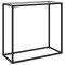 Gossi masa consola, transparent, 80x35x75 cm, sticla securizata