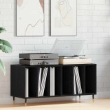 VidaXL Dulap pentru discuri, stejar negru 100x38x48 cm lemn prelucrat