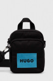 HUGO borsetă culoarea negru, 50516606