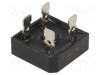 Punte redresoare monofazată Urmax 400V 15A 300A BR-25 DC COMPONENTS